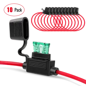 10Pcs 14AWG Inline Fuse Holders