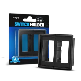 2Pcs Rocker Switch Holder Panel Housings