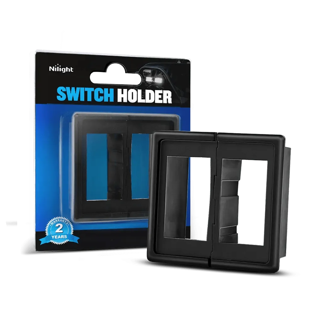 2Pcs Rocker Switch Holder Panel Housings
