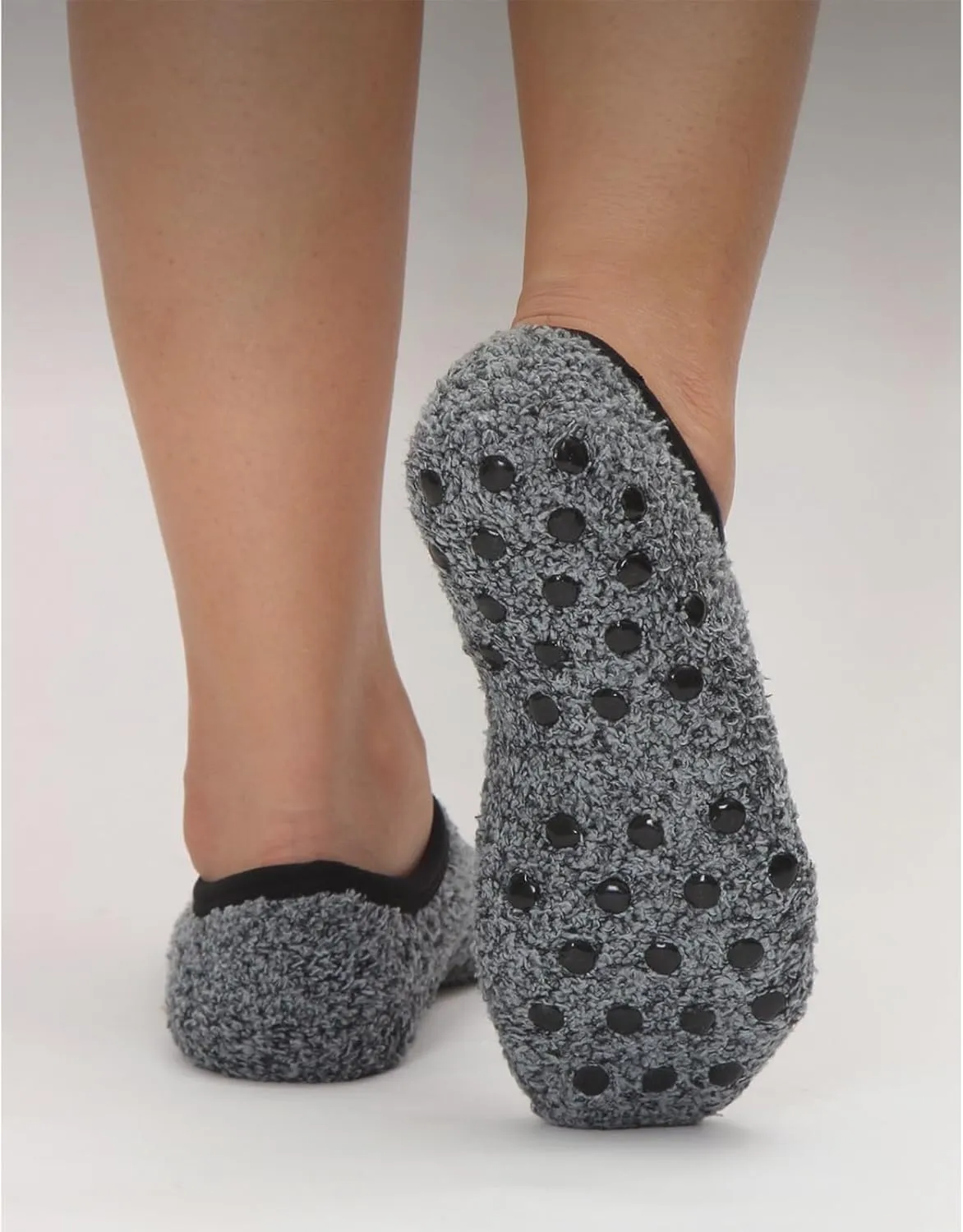 3Pairs Cozy Winter Fuzzy Socks for Women With Grip Anti-Slip Fluffy Plush House Warm Ankle Socks
