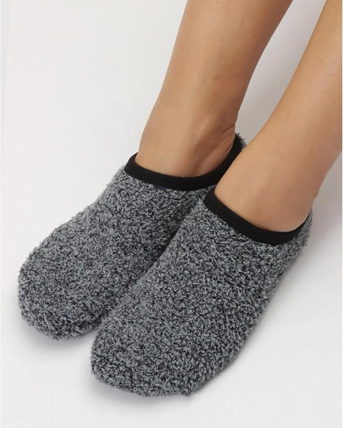3Pairs Cozy Winter Fuzzy Socks for Women With Grip Anti-Slip Fluffy Plush House Warm Ankle Socks