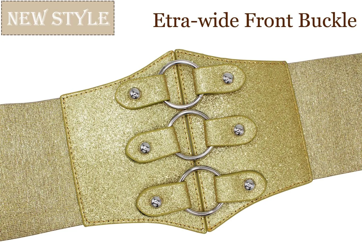 ALAIX Women's Corset Belt Extra Wide Stretchy Belts Elastic Waspie Waist Belts for Cosplay Halloween Costume Belts for Women