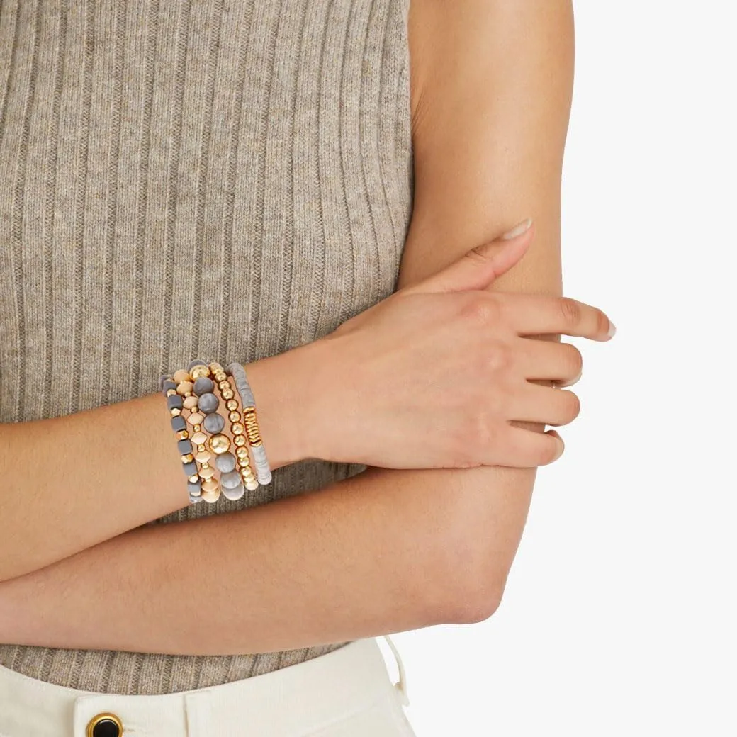Boho Beaded Stretch Bracelets For Women Stackable Crystal Gold Beaded Bracelets Set Trendy Handmade Friendship Braeclet Jewelry Gifts
