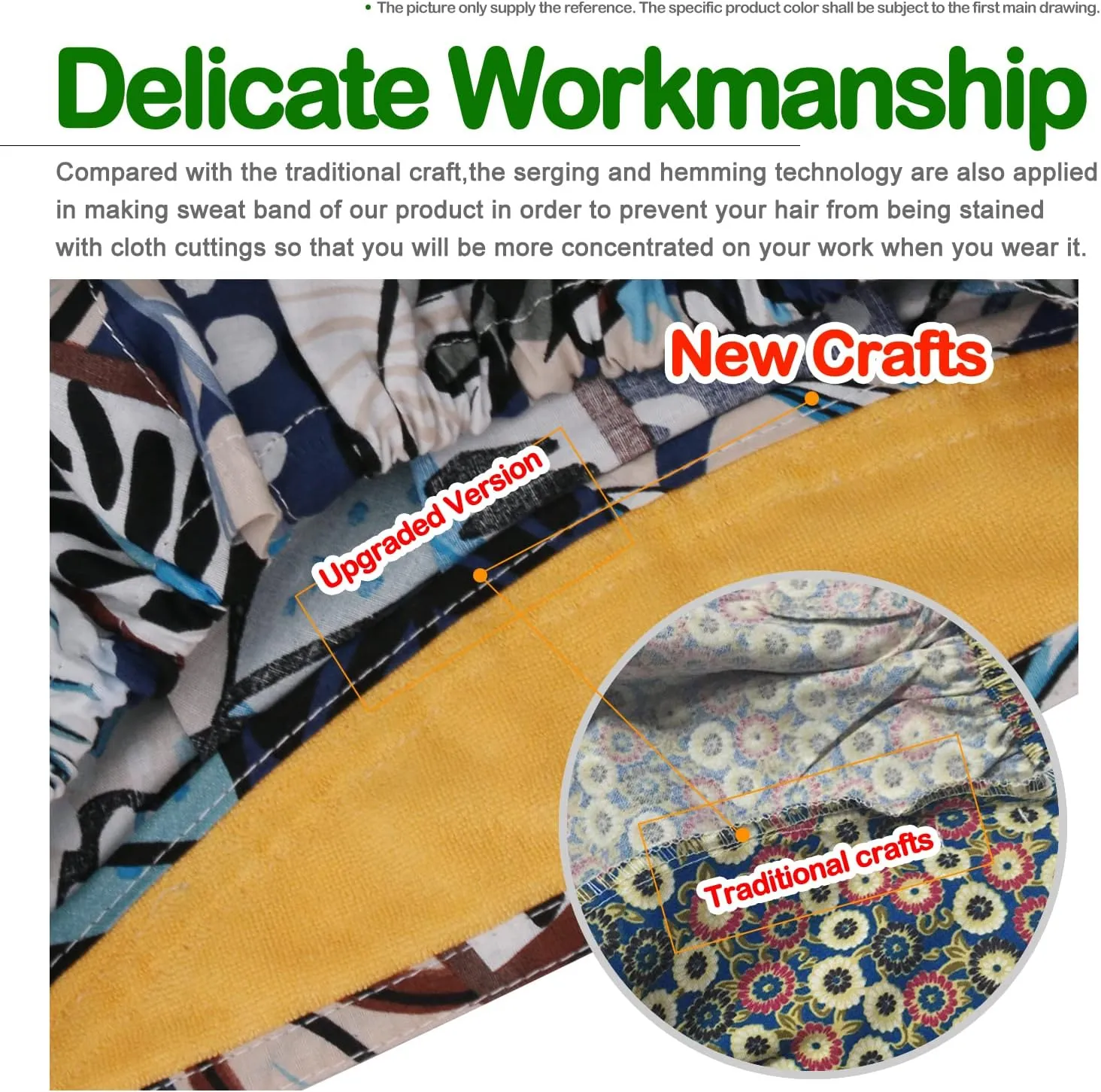 Button Scrub Cap Women and Men's Hat Scrub Cap Buttons Working Hat One Size Multi Color