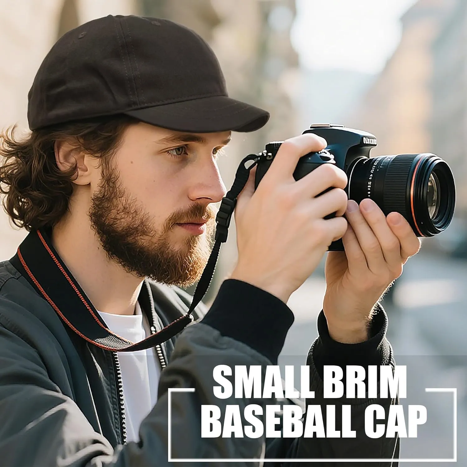 CLAPE Short Bill Baseball Cap Plain Hiphop Dad Hat Cooling Trucker Hat