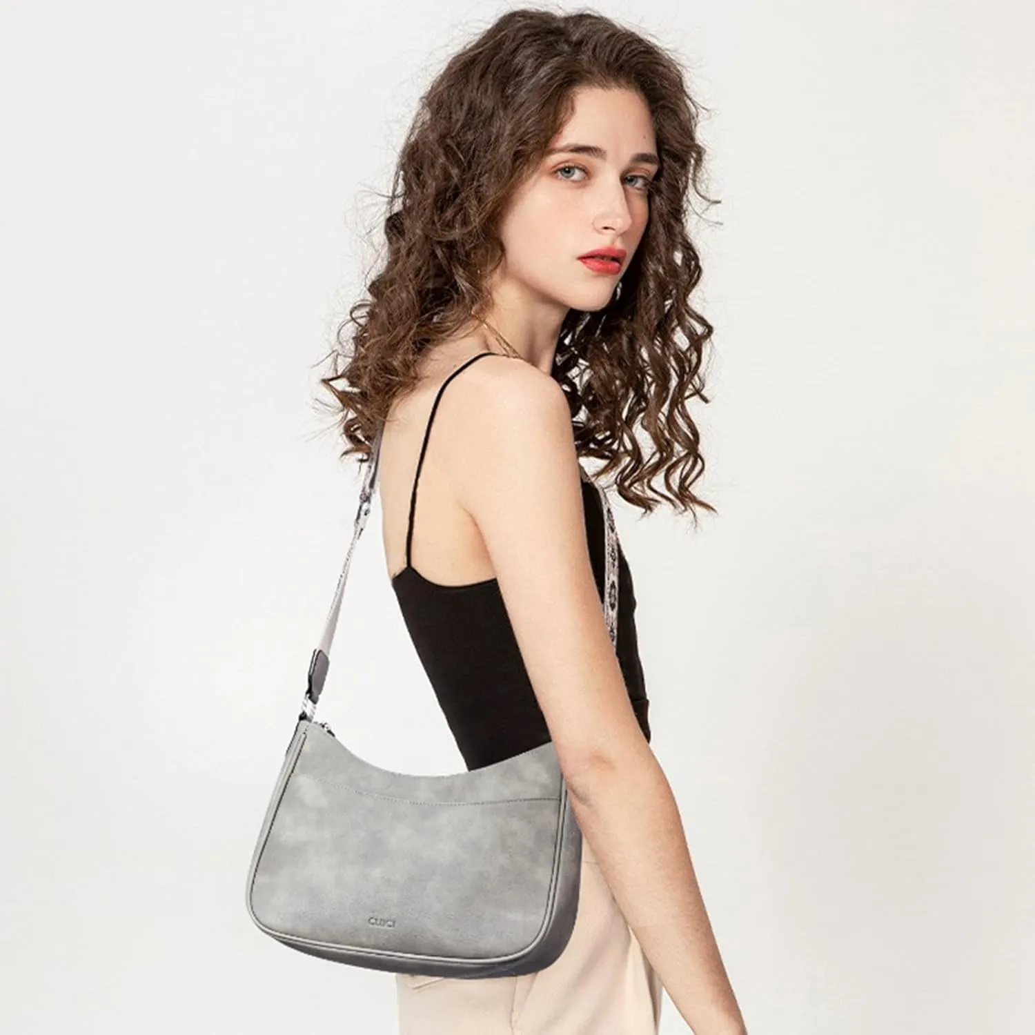 CLUCI Crossbody Bags for Women, Vegan Leather Shoulder Handbags, Purses for Women with Adjustable Wide Strap