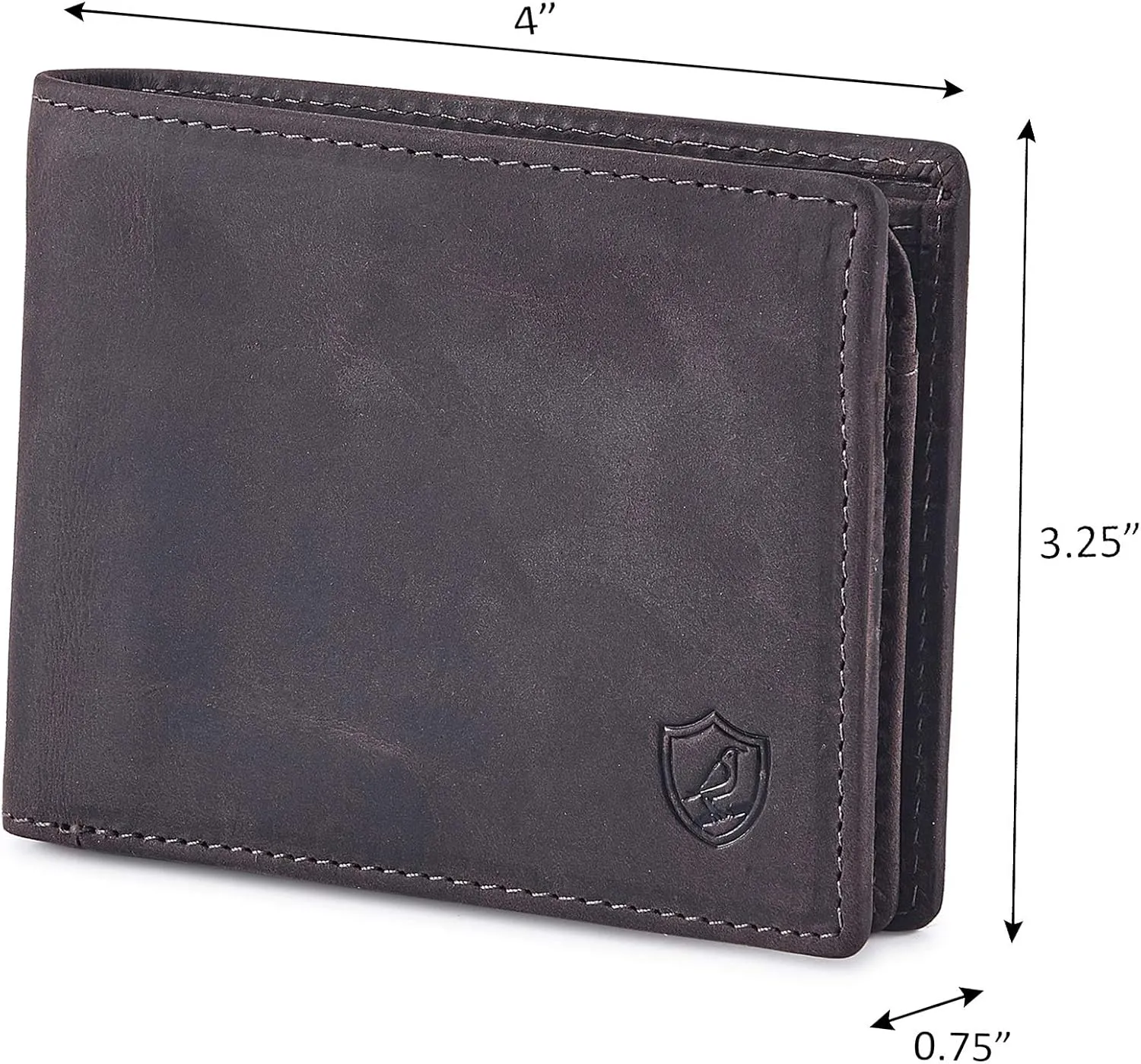 Cochoa Wallet for Men's RFID Blocking Real Leather Bifold Stylish 2 ID Window in Gift Box