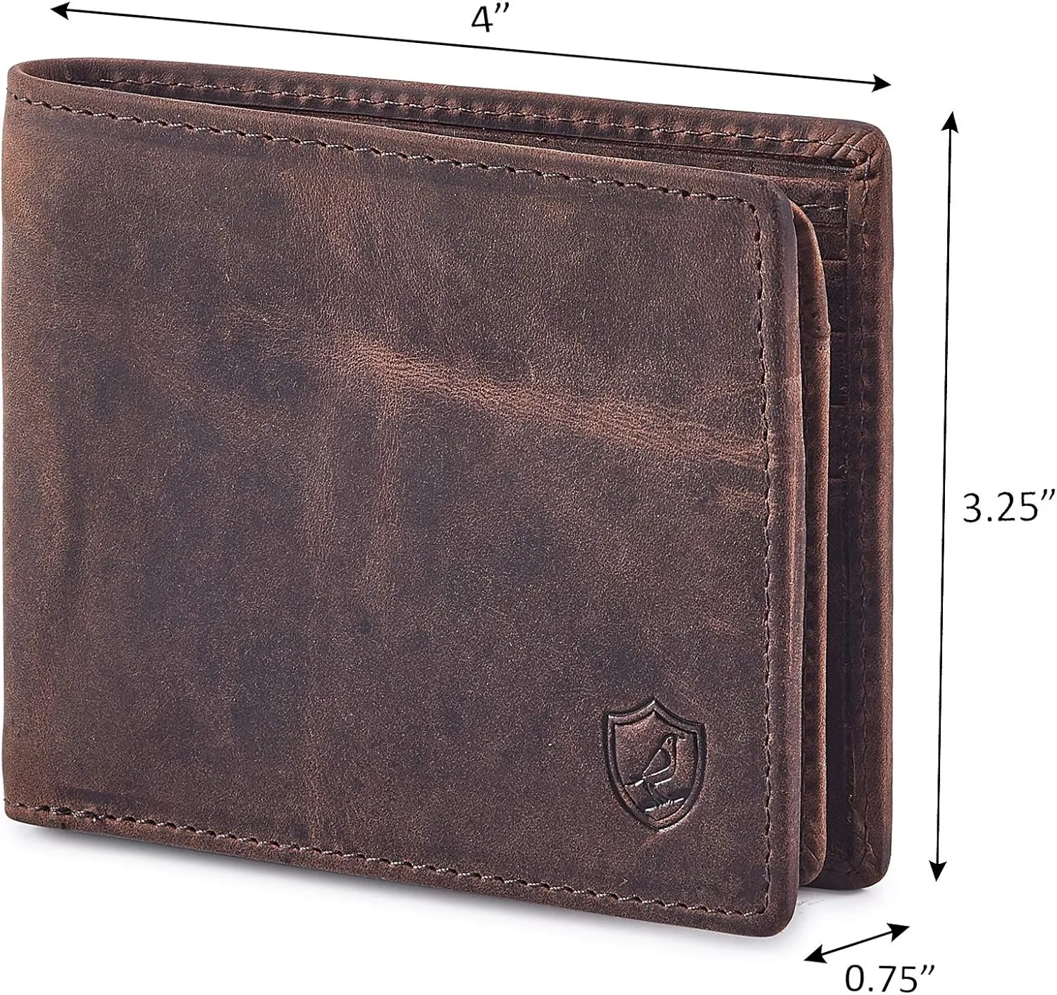 Cochoa Wallet for Men's RFID Blocking Real Leather Bifold Stylish 2 ID Window in Gift Box