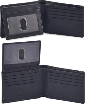 Cochoa Wallet for Men's RFID Blocking Real Leather Bifold Stylish 2 ID Window in Gift Box