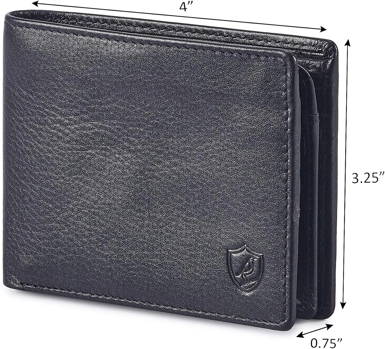Cochoa Wallet for Men's RFID Blocking Real Leather Bifold Stylish 2 ID Window in Gift Box