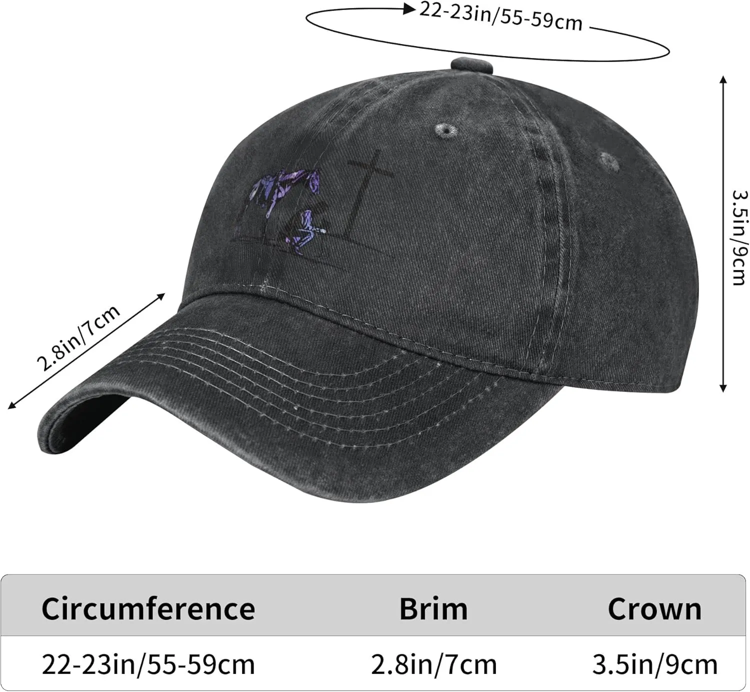Cowboy Horse Prayer Unisex Adult Baseball Hat Sports Outdoor Cowboy Cap for Men and Women Snapback