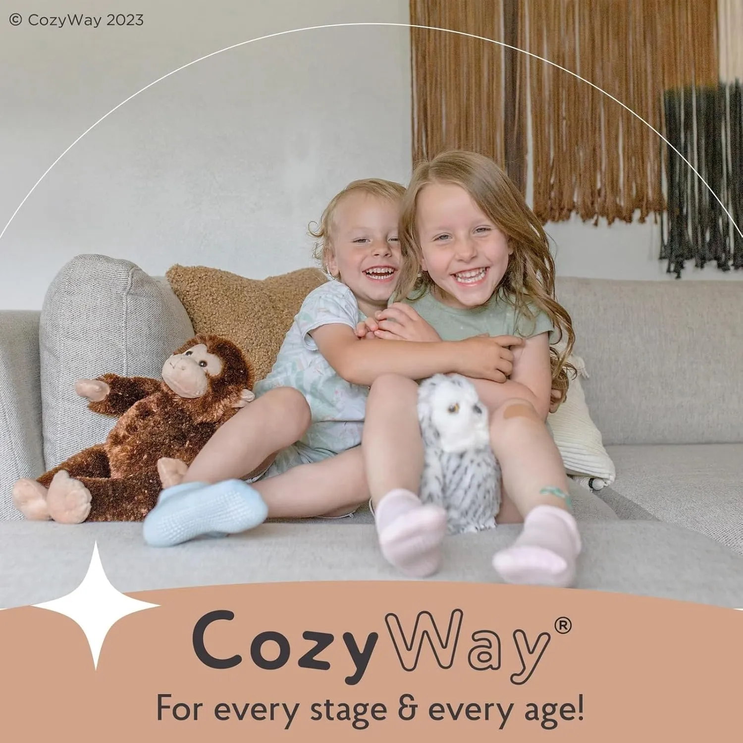 CozyWay Baby & Toddler Socks With Grippers Non Slip Low Cut Grip Socks for Girls and Boys Soft Comfy Cotton - 14 Pack