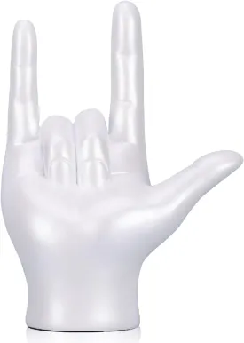 DOVDOV I Love You Gesture Statue, White Gesture Home Decor Accents, Modern Art Hand Sculpture Decor, Office, Wedding, Table centerpieces, Home Living Room Decor and Accessories.