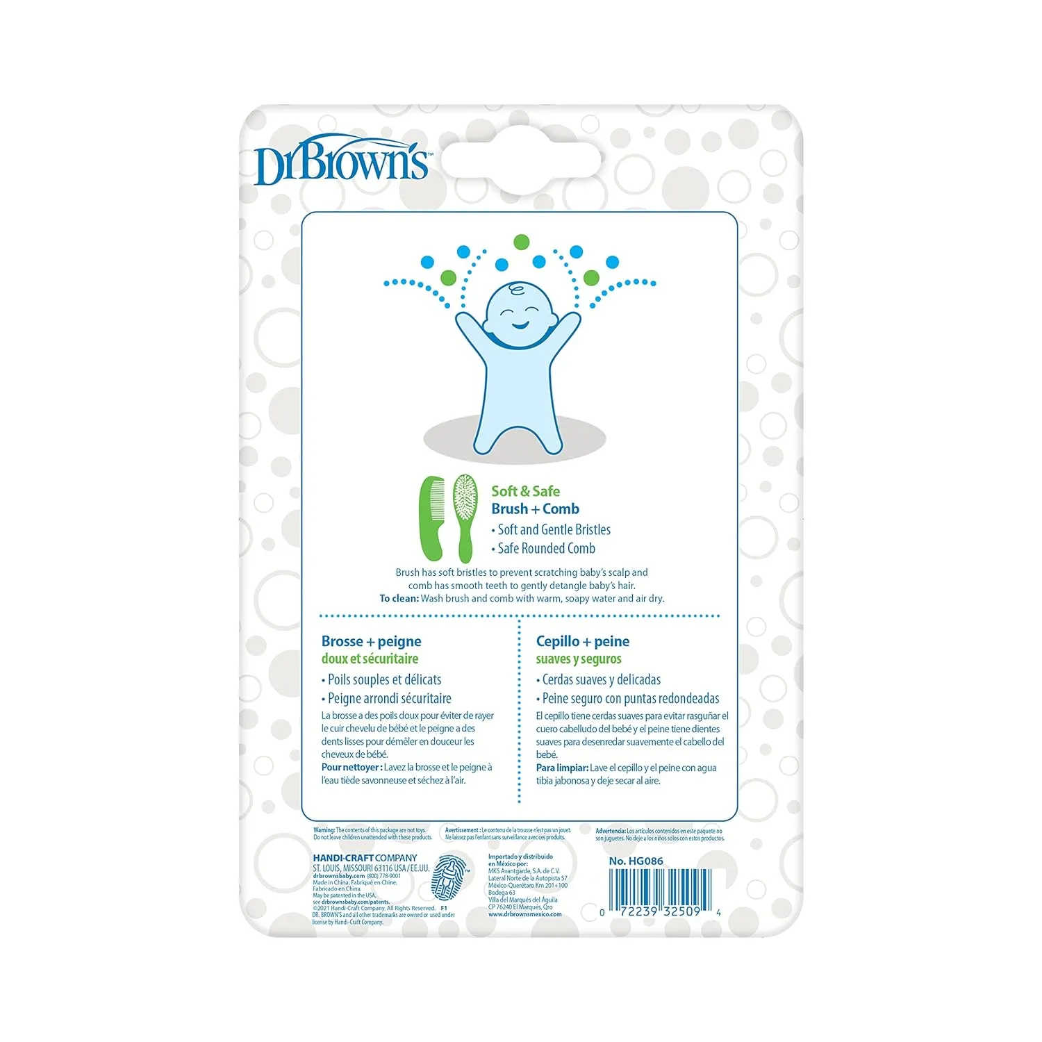 Dr. Brown's Soft and Safe Baby Brush   Comb
