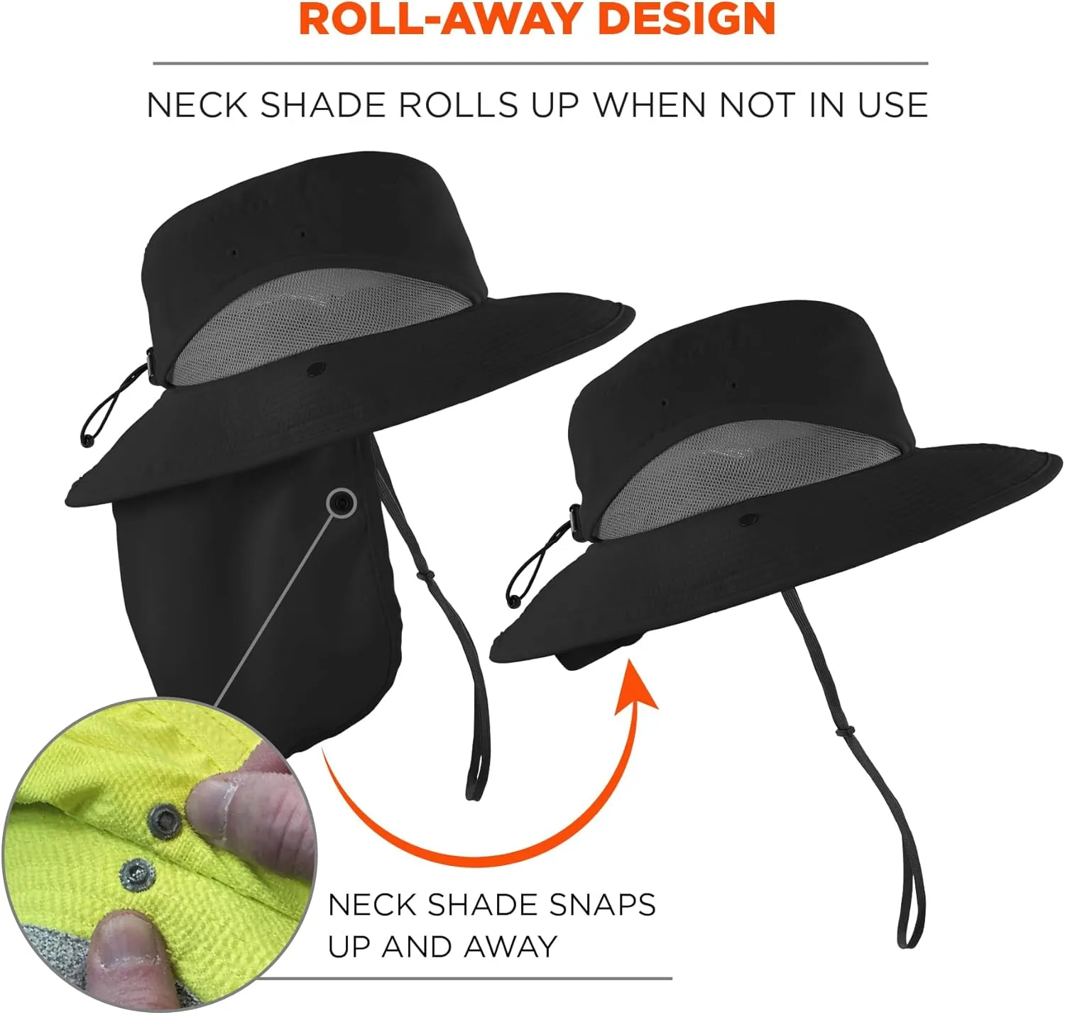 Ergodyne Chill Its 8934 Ranger Hat with Neck Shade