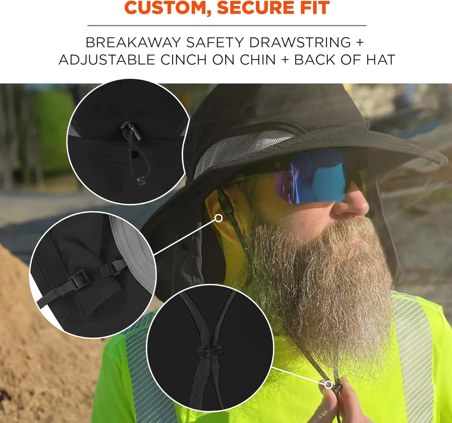 Ergodyne Chill Its 8934 Ranger Hat with Neck Shade