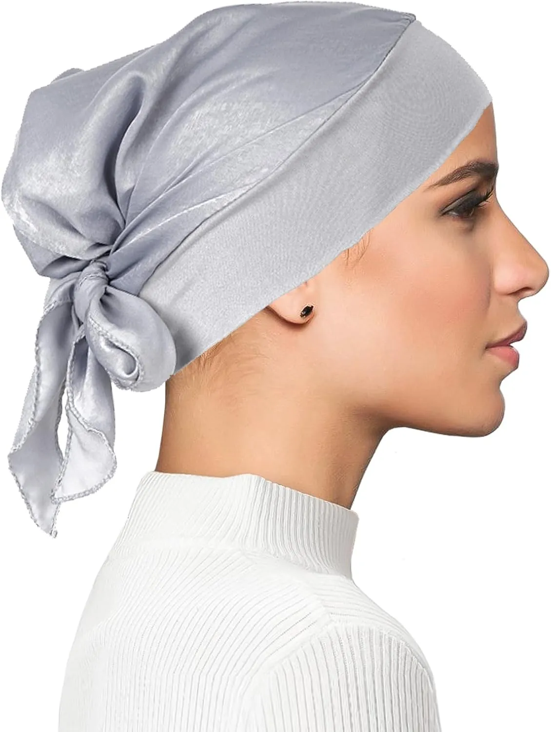 FADACHY Chemo Headwear for Women,Chemo Caps Lightweight for Summer with Head Scarf,Silky Soft Hair Turbans Fashion