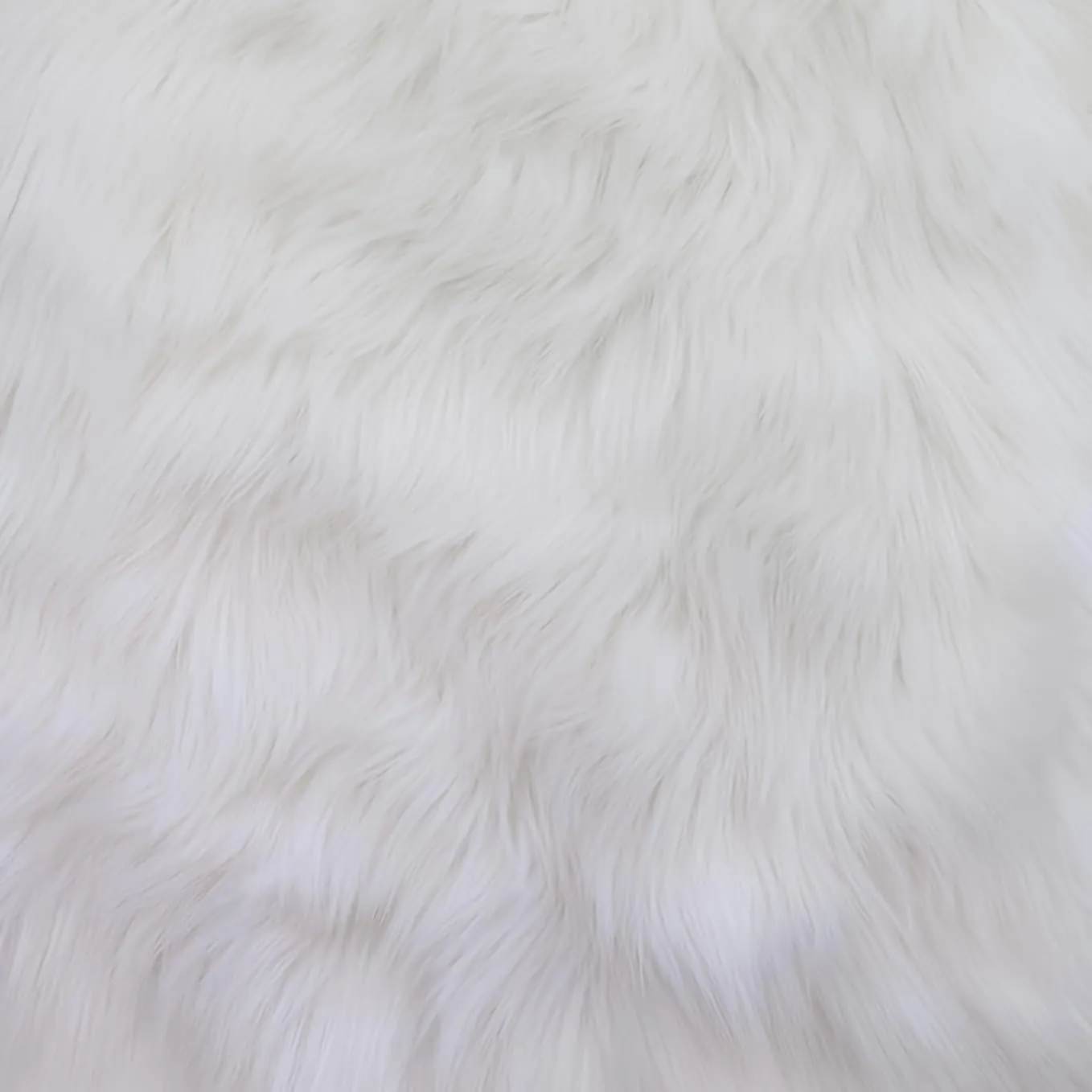 Faux Fake Fur Long Pile Luxury Shaggy/Craft, Sewing, Cosplay, Costume, Decorations / 60" Wide/Sold by PRECUT Piece (White, 58" W x 2" L/Fur Strip)
