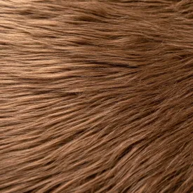 Faux Fur Fabric for Crafts, Gnomes, Animal Costumes, Cushions, Decorations Brown 10x10in