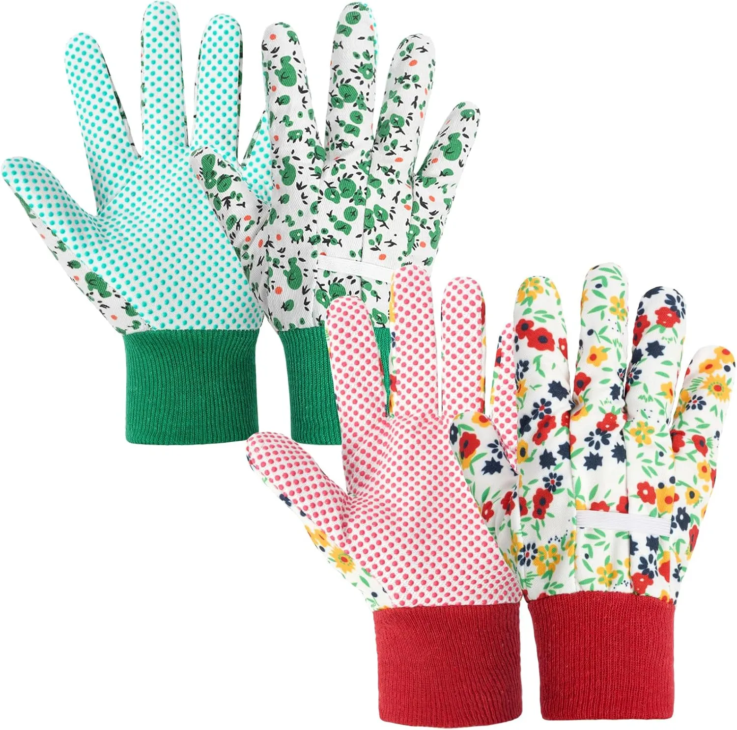 Floral Gardening Gloves for Women/Ladies, Non-Slip Grip Garden Work Gloves, Comfortable Thorn Proof Garden Gloves,Gift