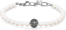 GAVU Men's Compass Bracelet - Tiger Eye, Onyx, Shell Pearl Beaded Bracelet for Men