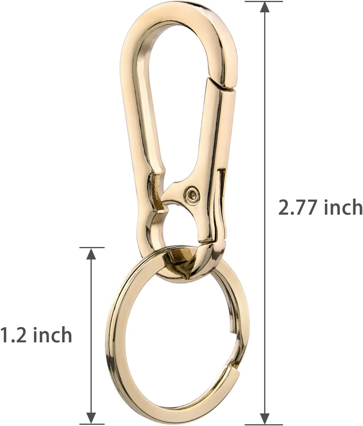 Hapeper Keychain Key Clips Metal Key Ring Key Chain Rings Keyring for Home Car Key Organizer
