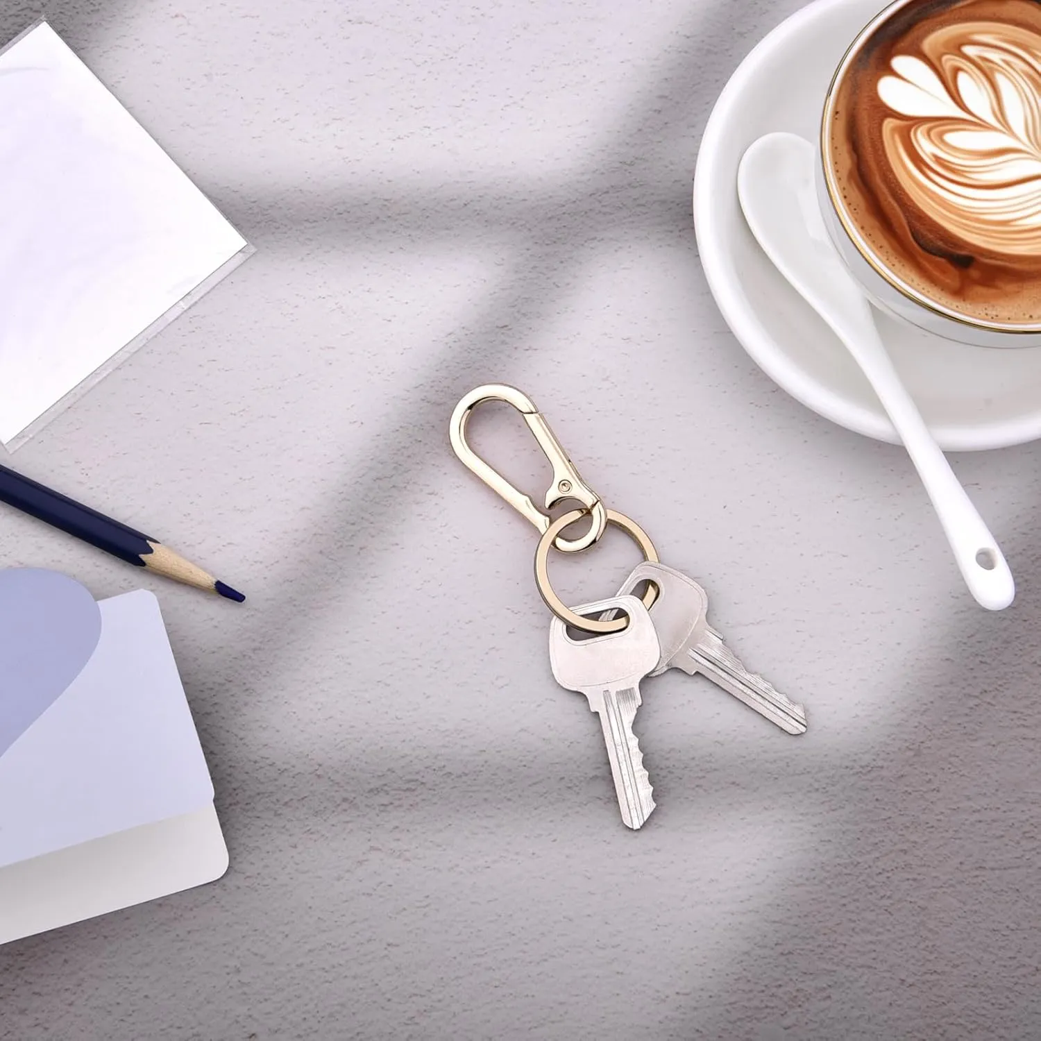 Hapeper Keychain Key Clips Metal Key Ring Key Chain Rings Keyring for Home Car Key Organizer