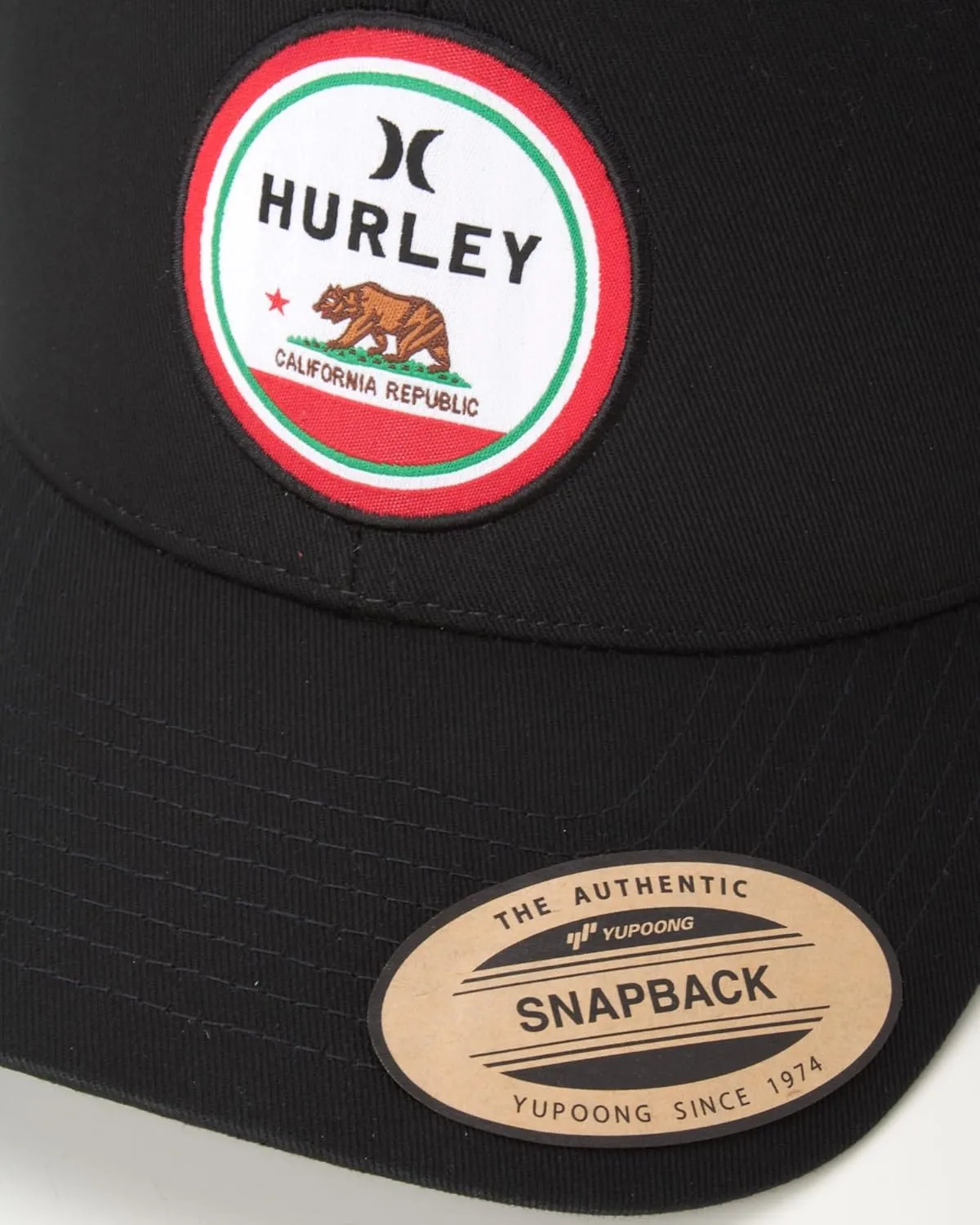 Hurley Men??s Trucker Hat - Flat Brim Mesh Baseball Cap and Hats for Men with Adjustable Snapback Closure