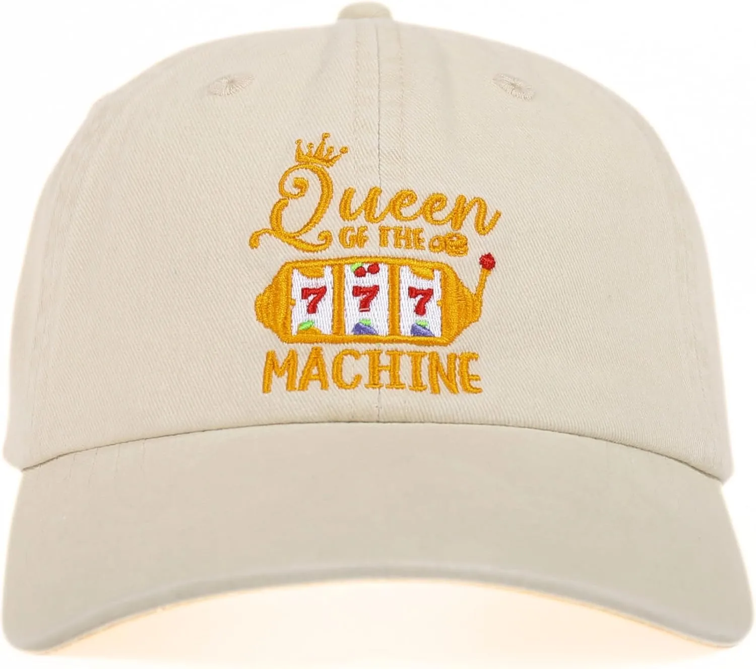 InnoBeta Gambling Gifts, Casino Gifts, Slot Machine Gifts for Women, Adjustable Embroidered Baseball Hat for Birthday, Mother's Day & Christmas Black