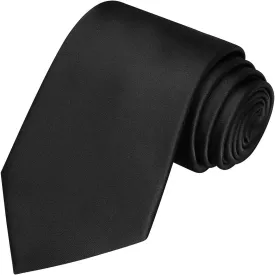 KissTies Solid Satin Tie Pure Color Necktie Mens Ties   Gift Box
