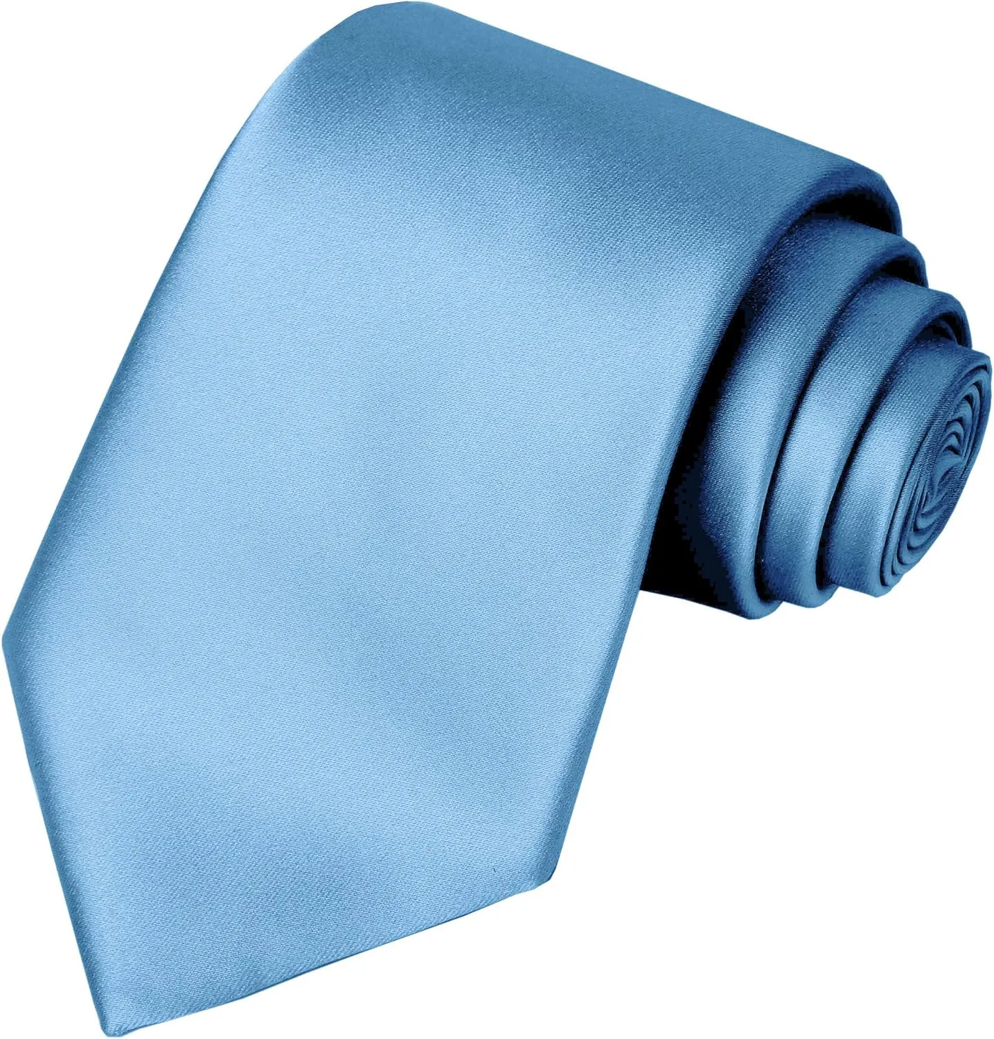 KissTies Solid Satin Tie Pure Color Necktie Mens Ties   Gift Box