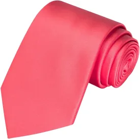 KissTies Solid Satin Tie Pure Color Necktie Mens Ties   Gift Box