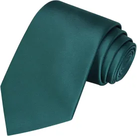 KissTies Solid Satin Tie Pure Color Necktie Mens Ties   Gift Box
