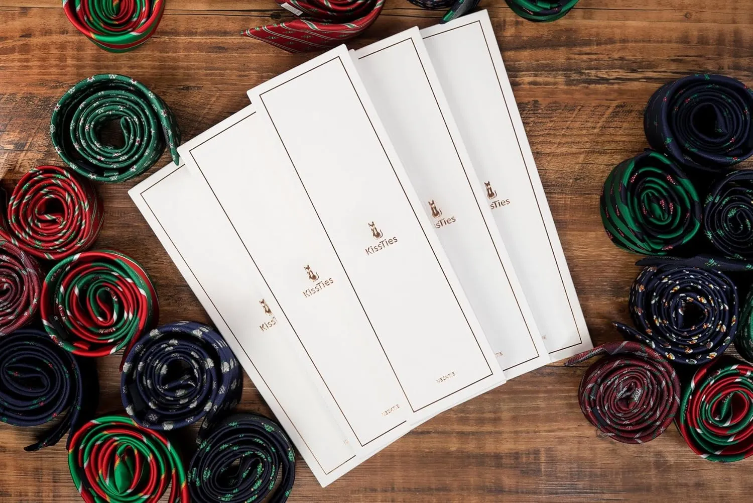 KissTies Solid Satin Tie Pure Color Necktie Mens Ties   Gift Box