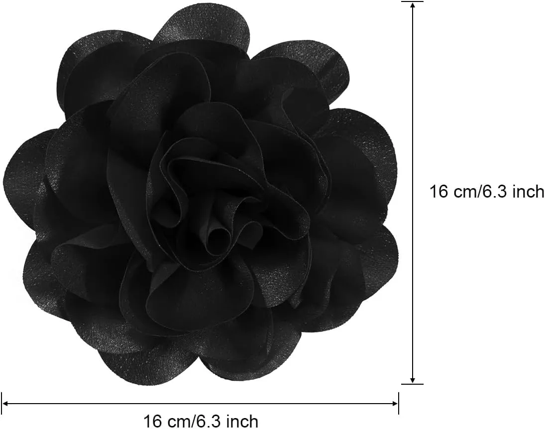 Large Rose Flower Brooches and Pins for Women | Rose Flower Hair Clips for Women, Lapel Pins for Women | Brooch for Women Dresses | Hat Pins for Women, Flower Hair, Pin for Clothes