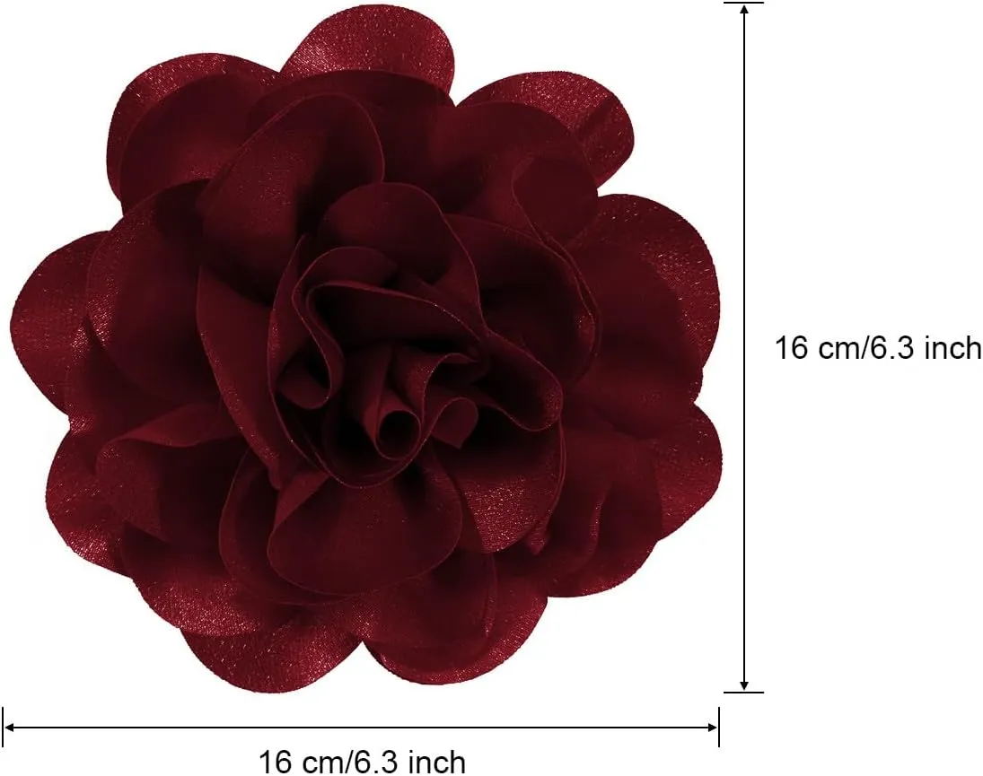 Large Rose Flower Brooches and Pins for Women | Rose Flower Hair Clips for Women, Lapel Pins for Women | Brooch for Women Dresses | Hat Pins for Women, Flower Hair, Pin for Clothes