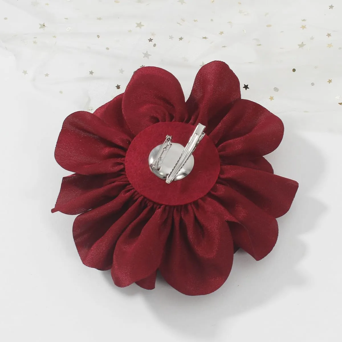 Large Rose Flower Brooches and Pins for Women | Rose Flower Hair Clips for Women, Lapel Pins for Women | Brooch for Women Dresses | Hat Pins for Women, Flower Hair, Pin for Clothes