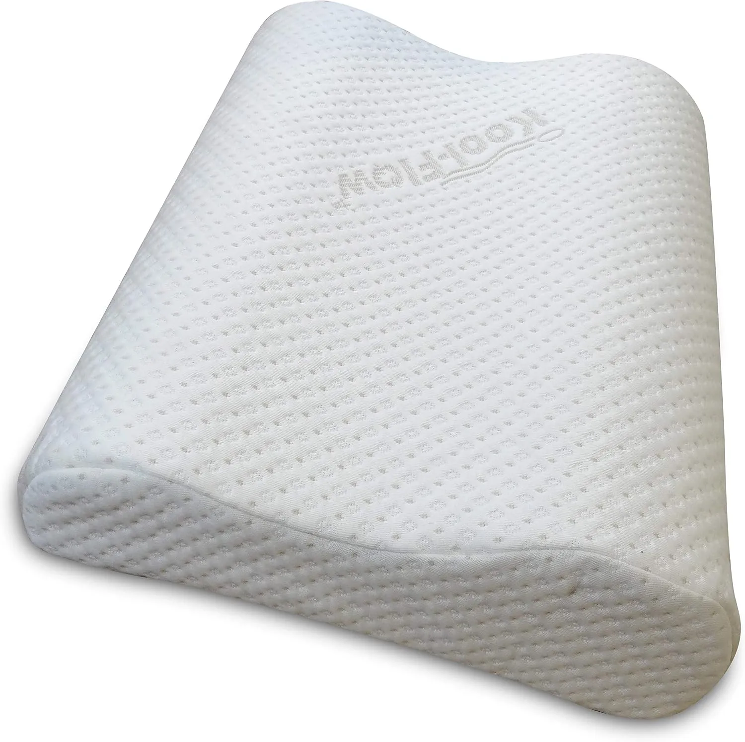 Memory Foam Cervical Neck Pillow for Sleeping - Chiropractor Designed Orthopedic Contour Support - Best for Neck and Shoulder Pain Relief - Made in USA CertiPUR-US