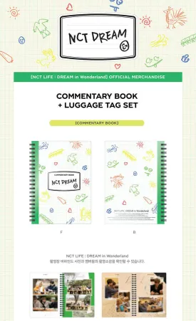 NCT DREAM NCT LIFE : DREAM IN WONDERLAND COMMENTARY BOOK LUGGAGE TAG SET JENO VER. 100p Commentary Book 1ea Luggage Tag TRACKING CODE K-POP SEALED