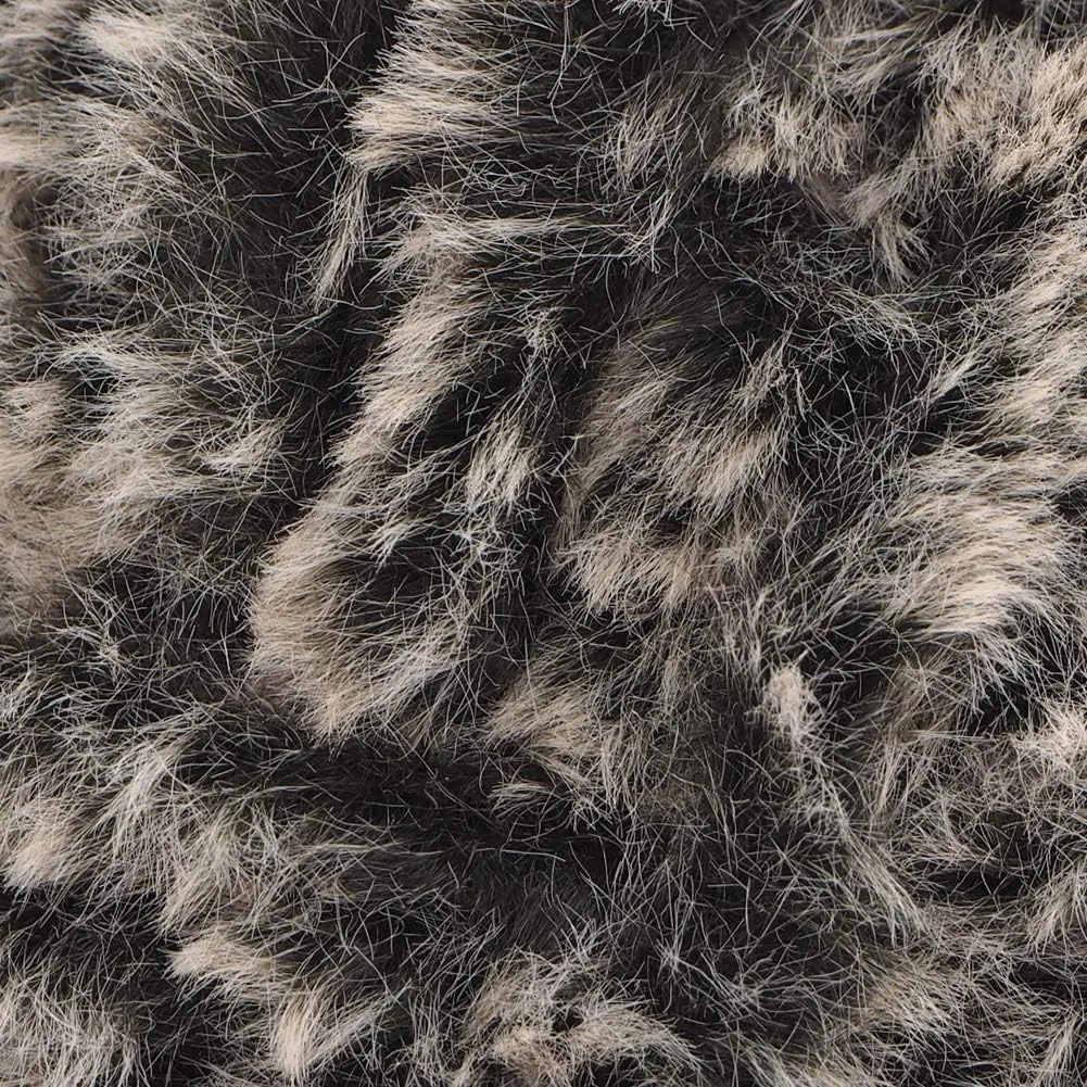 NICEEC 2 Skeins Faux Fur Yarn Super Soft, Chunky & Fluffy, Eyelash Yarn for Crochet & Knitting (Total Length 70yds,3.53oz) - Coffee
