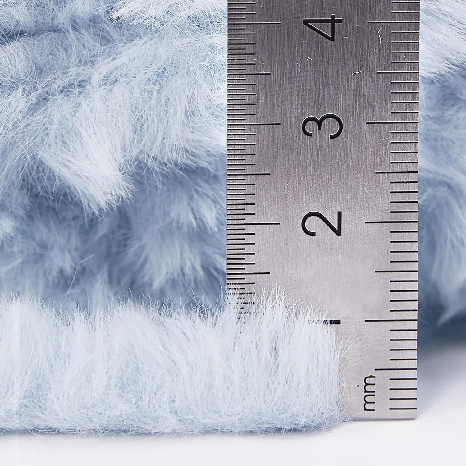 NICEEC Faux Fur Yarn Super Soft, Chunky & Fluffy, Eyelash Yarn for Crochet & Knitting(Total Length 210yds/10.6oz) - Blue Series/300g