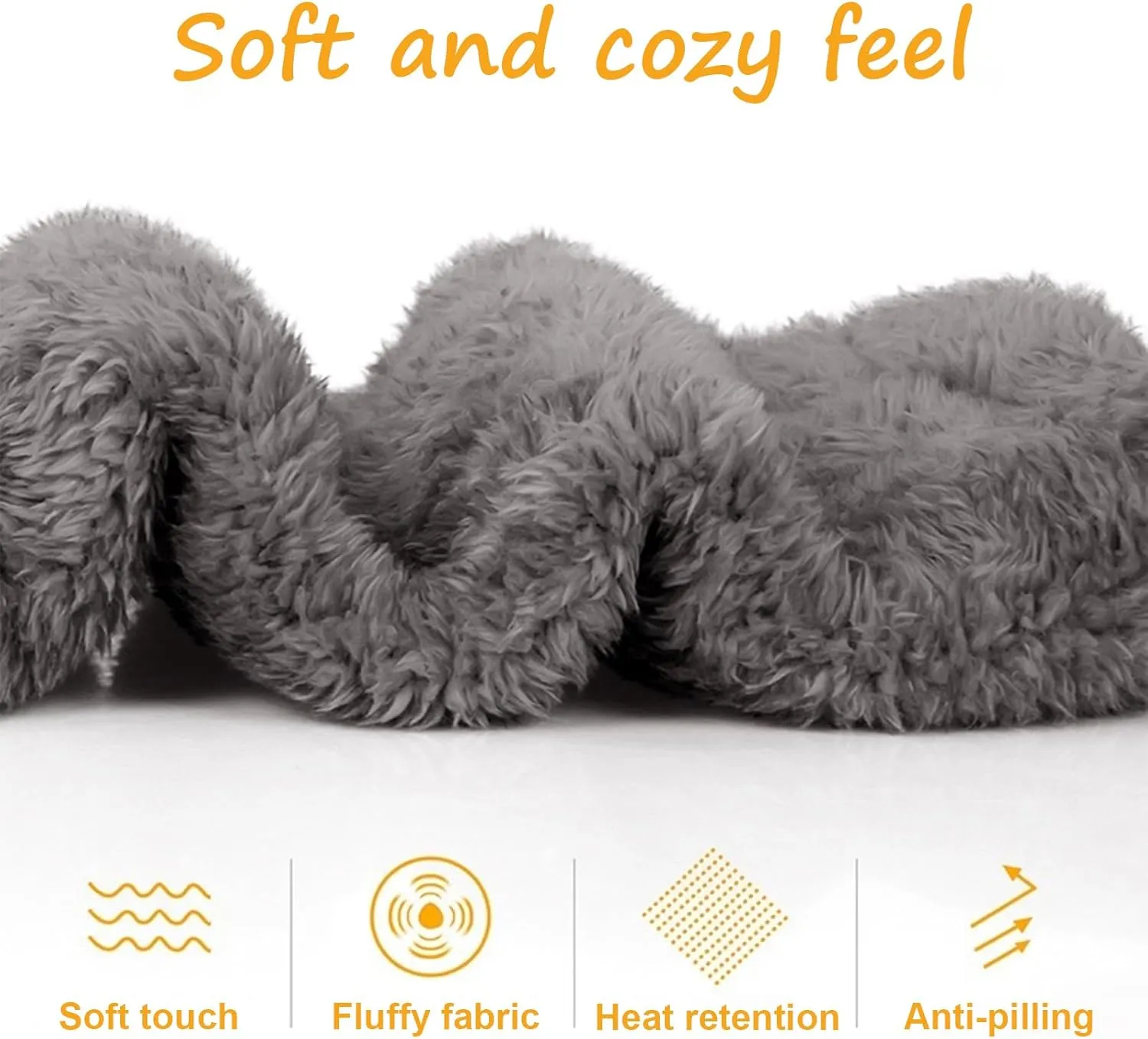 Over Knee Fuzzy Socks for Men & Women, Warm Cozy Leg Warmers for Winter, Open-Toe Design for Versatile Indoor Comfort