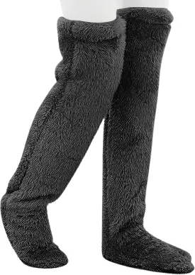 Over Knee Lightweight Fuzzy Socks, Plush Slipper Stockings, Cozy Leg Warmers for Men & Women, Home Lounge & Sleep