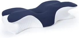 Pampkin Ergonomic NeuroFoam Memory Foam Neck Pillow  Orthopedic Cervical Pain Relief Pillow, Neck & Shoulder Support  Contoured Design for Side, Back & Stomach Sleepers