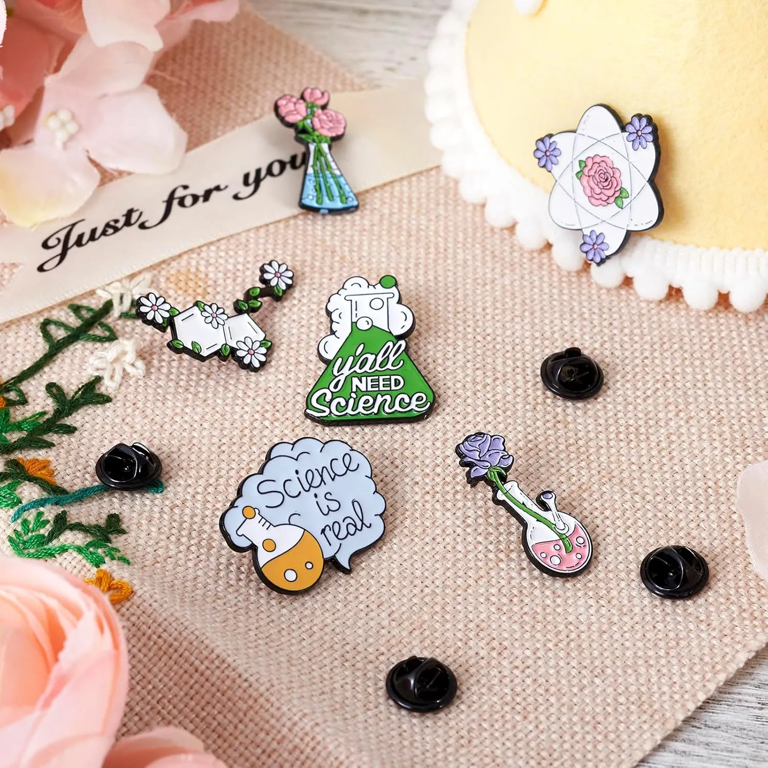 Pandahall Various Theme Alloy Enamel Brooches Lapel Brooch Enamel Pin Set