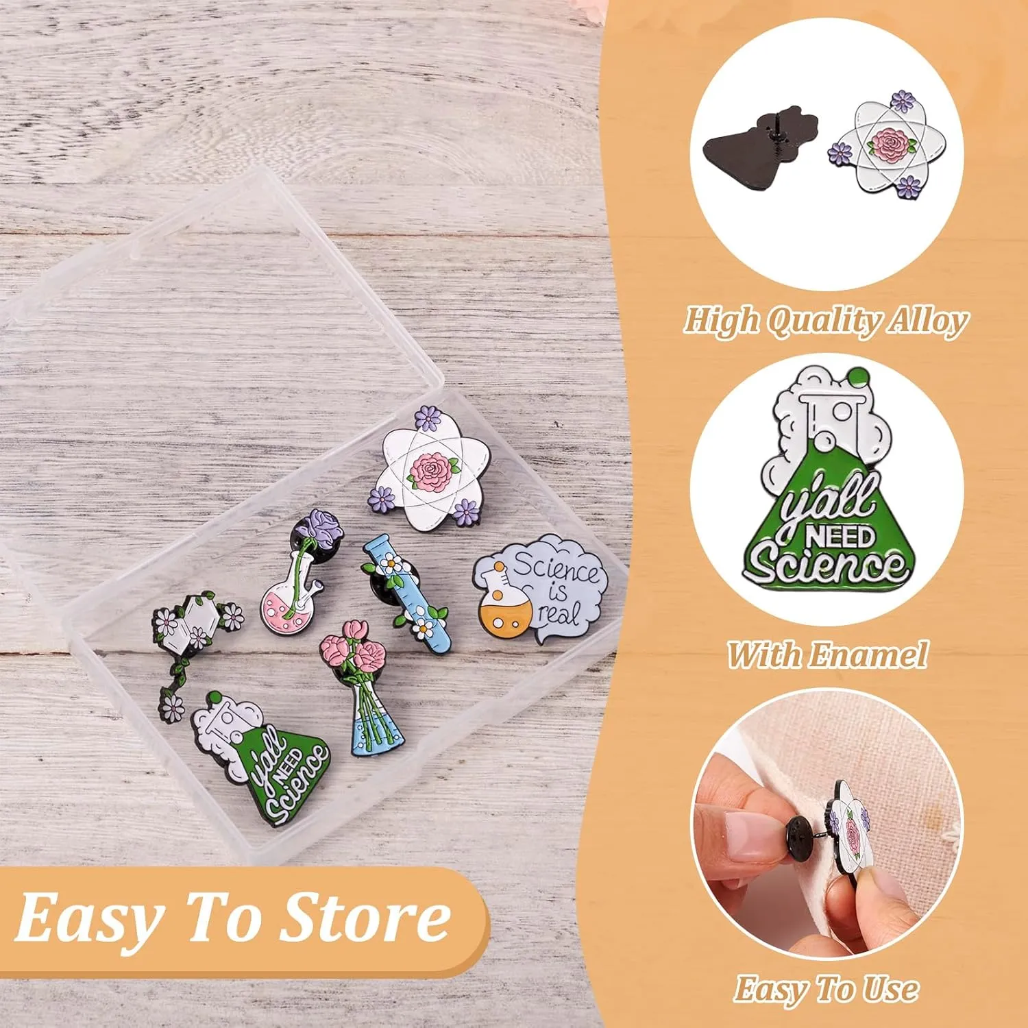 Pandahall Various Theme Alloy Enamel Brooches Lapel Brooch Enamel Pin Set