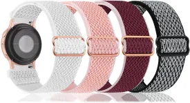 Quick Release Adjustable Stretchy Watch Band - Choice of Width - 18mm, 19mm, 20mm, 22mm Elastic Watch Straps Solo Loop Sport Nylon Replacement Wristband