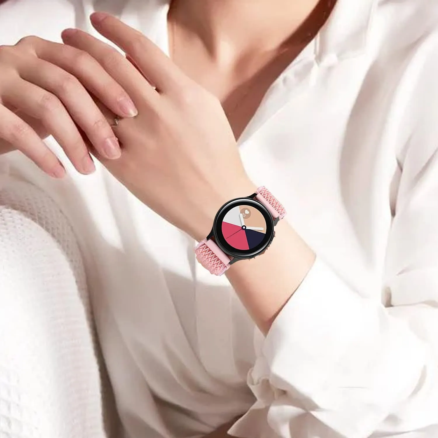 Quick Release Adjustable Stretchy Watch Band - Choice of Width - 18mm, 19mm, 20mm, 22mm Elastic Watch Straps Solo Loop Sport Nylon Replacement Wristband