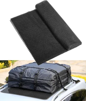 RACOONA Roof Rack Pads, 51"x43" Roof Cargo Bag Protective Mat, Black, Soft Shell, Universal Fit, Not Water Resistant