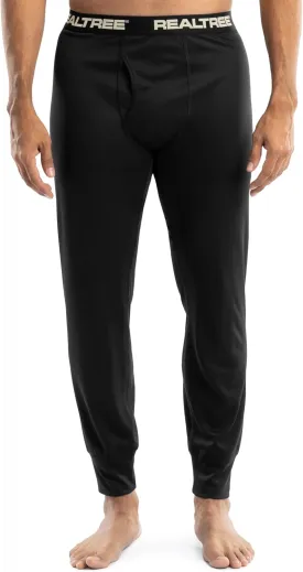 Realtree Men's Polyester Performance Baselayer Thermal Underwear Long Johns Bottom